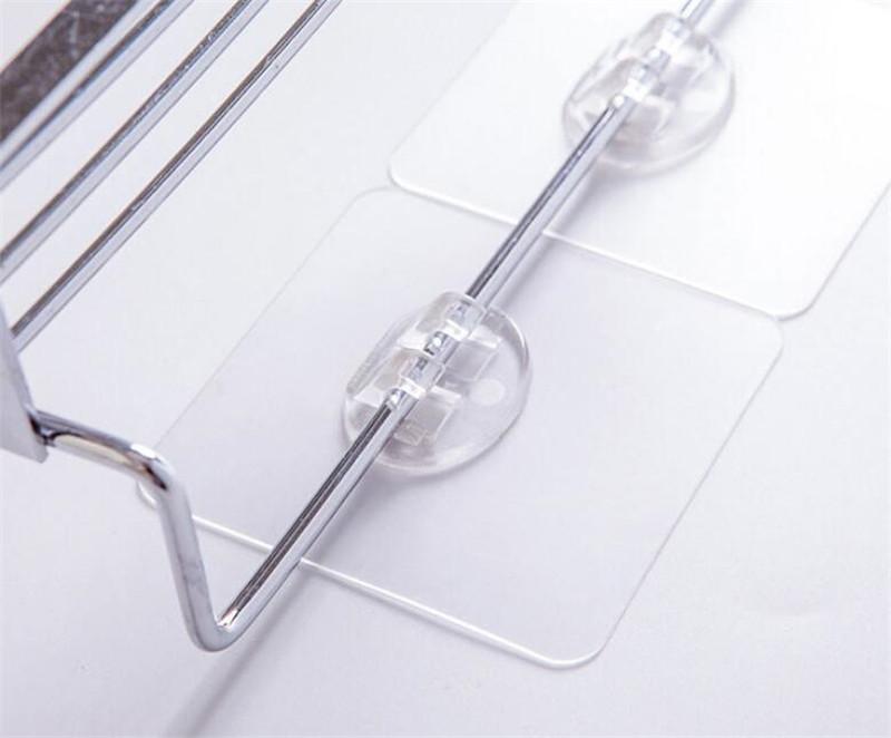 2/4pcs Home Plastic Hooks Waterproof Sticky Hook for Kitchen Bathroom Shelf Sticker Sticking Wall Strong Adhesive Hook Hanger