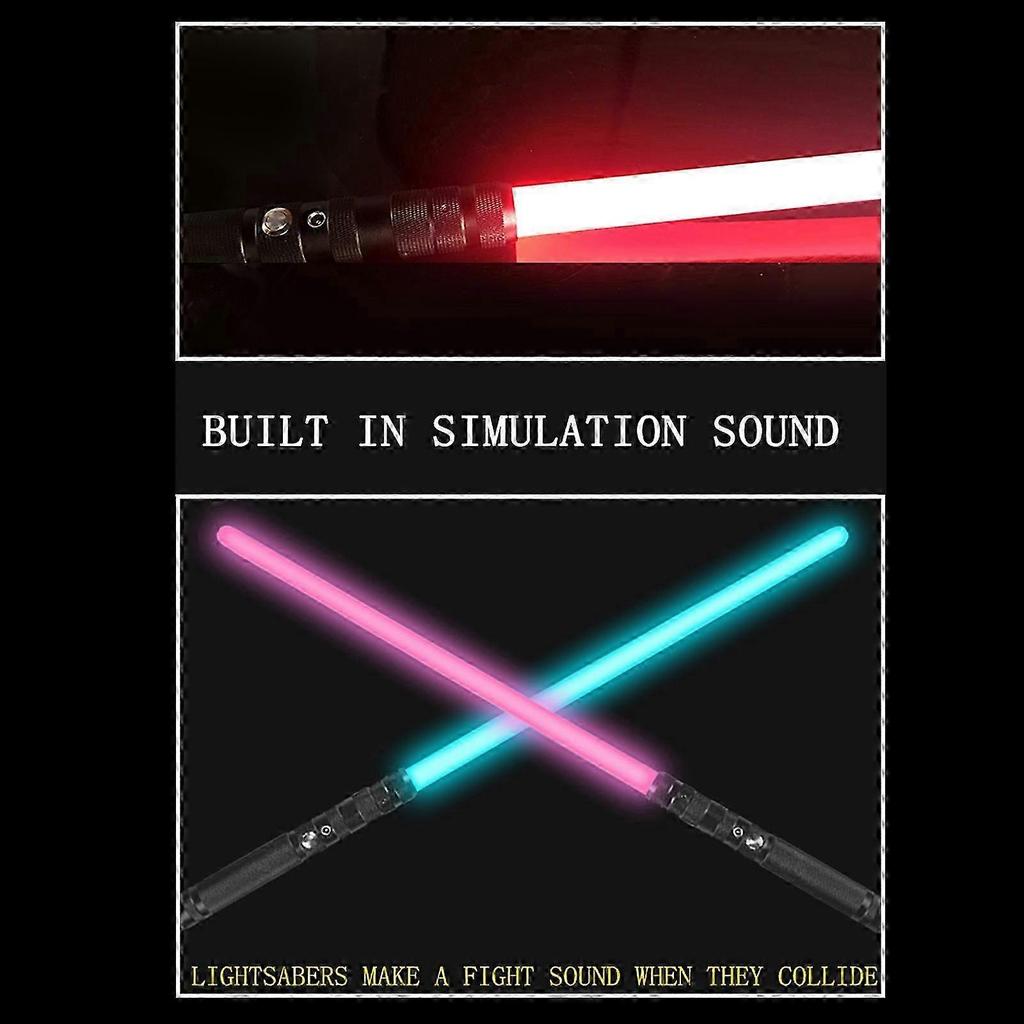 Light saber Heavy Dueling Laser Sword Metal Handle Swing Combat FOC Cosplay Gift Kids Luminous Toys laser Sword