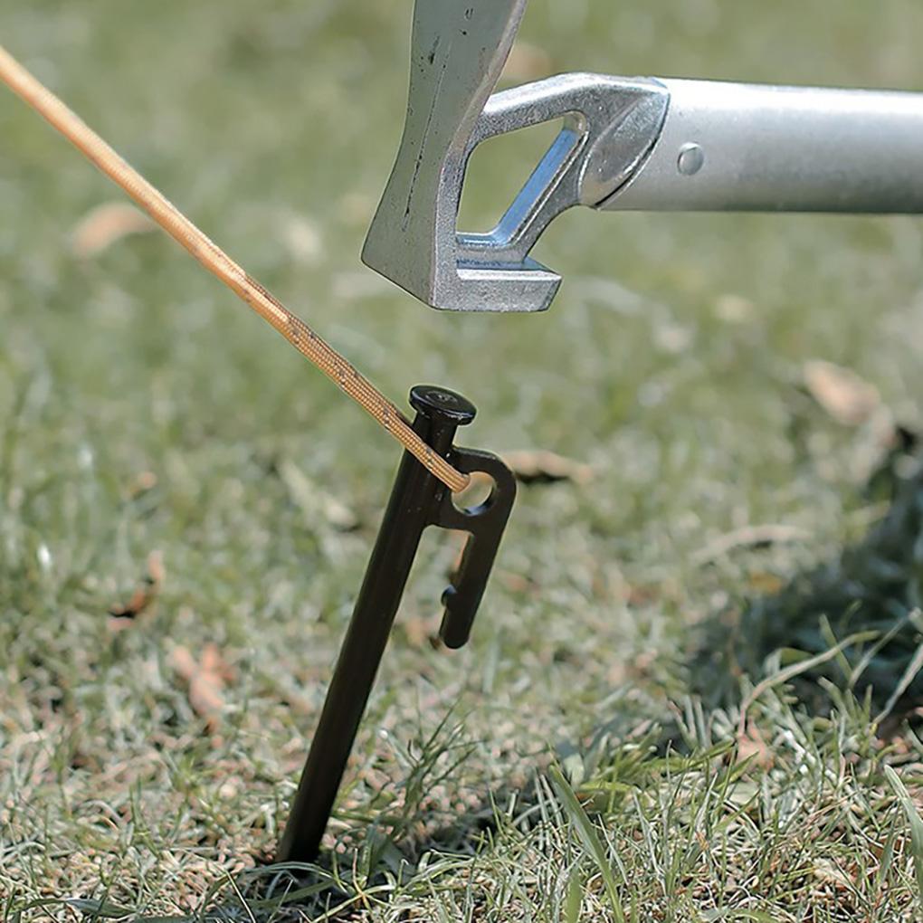 Pack of 5 Tent Pegs Ground Nails Portable Fishing Beach Camping Picnic Awning Canopy Stakes Windproof Accessories