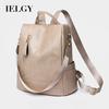 PU Soft Leather Anti-Theft Backpack Korean Version All-Match Large-Capacity Water-Repellent Mommy Bag