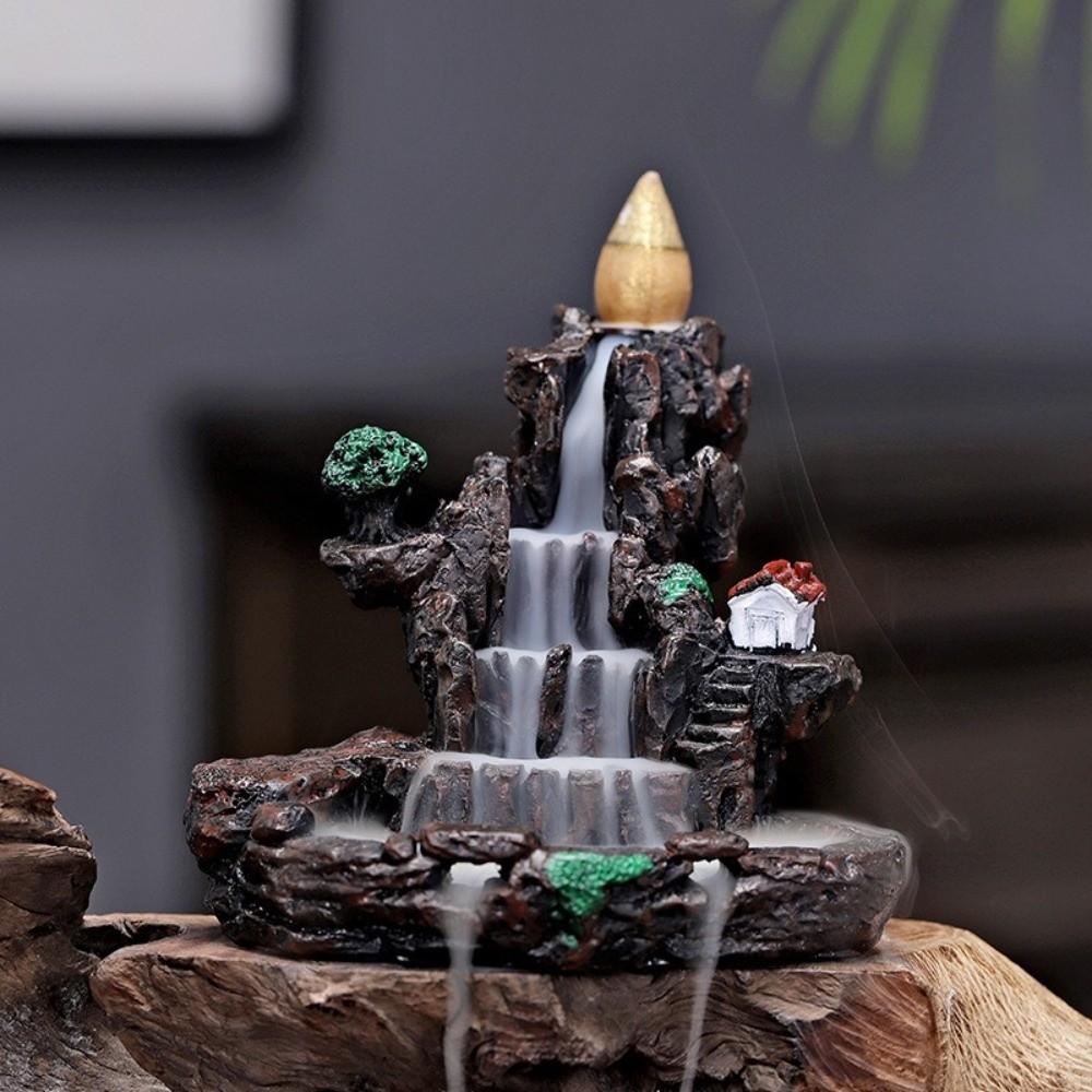 River Waterfall Incense Censer Mountain Shape Waterfall Incense Burner Living Room