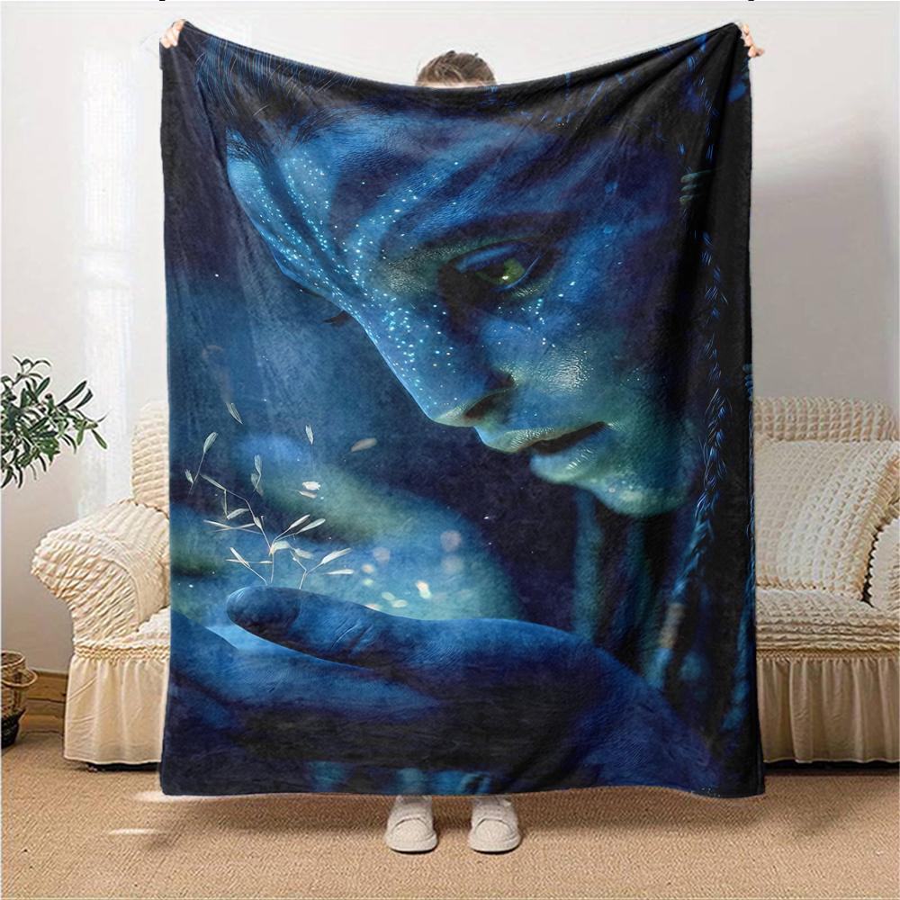 1Pc Avatar'S Ethereal Journey Blanket For Couch Bed Plush Cozy Fuzzy Blanket Super Soft Warm Blankets For Fall And Winter 0918278