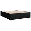Bed Frame without Mattress Black 200x200 cm Fabric