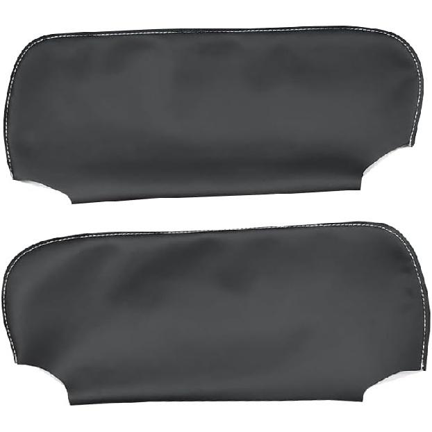 Car Sun Visor Cover, Left and Right Side Sun Visor Skin Pair Black Fits for Chevy Camaro 1993-2002, for Firebird 1993-2002, Microfiber Leather