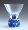 Toyo Ceramics Arita Ware Roman Glass Sake Glass, Square, Paisley Design, HT-19-8