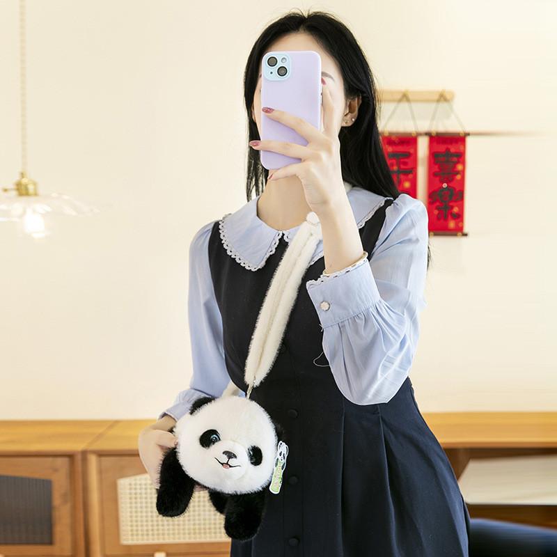 Adorable Soft Plush Panda Doll Cuddly Bear For Girls Perfect As Sleep Pillow Gift