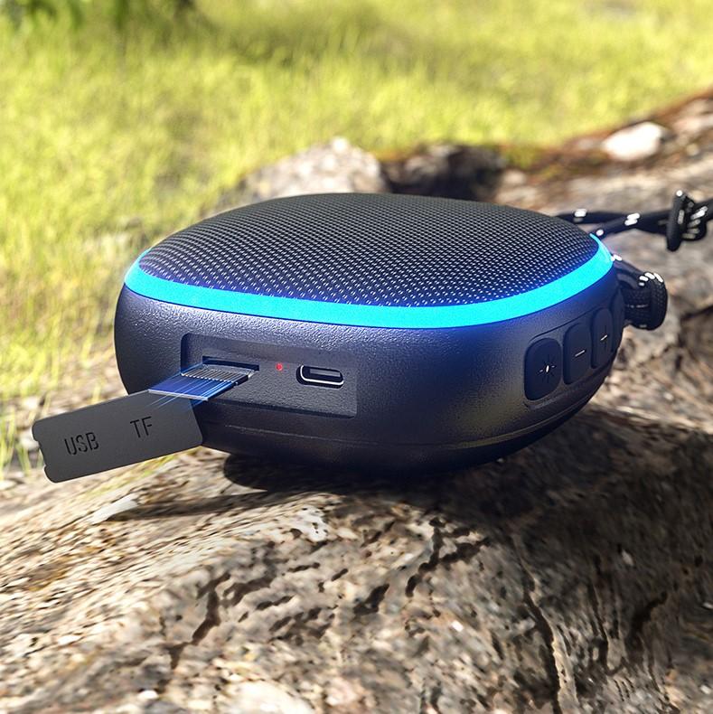 EBS-309 Mini Portable Bluetooth 5.3 Speaker With RGB Light  Outdoor Waterproof Music Box Magnetic to Steel