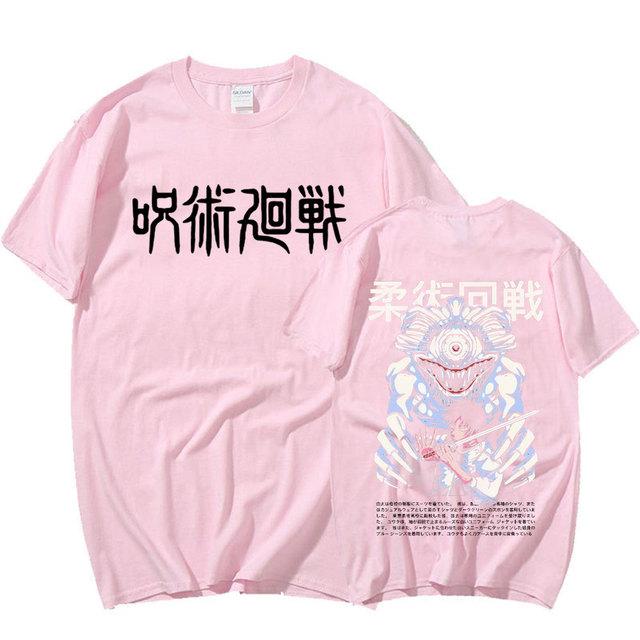 Harajuku Anime Jujutsu Kaisen Yuta Okkotsu Manga T-shirts med grafiska tryck för herr, dam bomull, kortärmade sommar-tröjor Oversized Streetwear