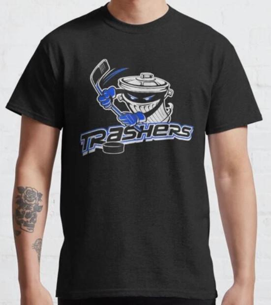 SALEDanbury Trashers Vintage Ice Hockey TShirt Classic TShirt S5XL Unisex T-Shirt XXXL