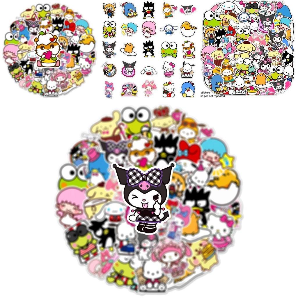 Entzückendes 50er Set Sanrio Sticker Kuromi für Gepäckdekor