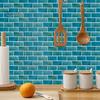 Self Adhesive Kitchen Backsplash Self-Adhesive PVC Tile Wall Stickers, Waterproof Mosaic Pattern Decals for Bathroom Easy To Clean Covers Home Decor,