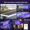 Solar Powered Outdoor Mosquito and Fly Killer Lamp
