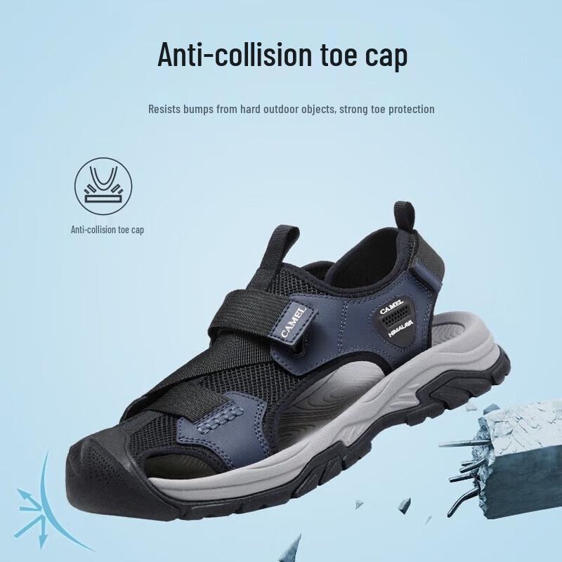 Camel Comfort Closed-Toe Casual Clog Sandals