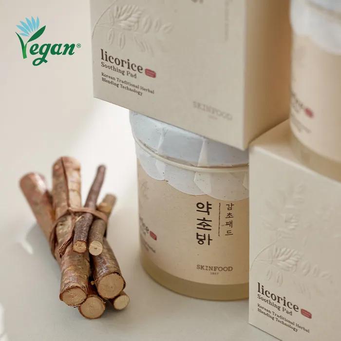 Herbal Medicine Licorice Soothing Pad 60 Sheets