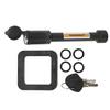 5 8in Trailer Hitch Receiver Pin Lock with 2in Silencer Pad Tubular Keys O Rings for Car Truck Hitch Ball Carrier