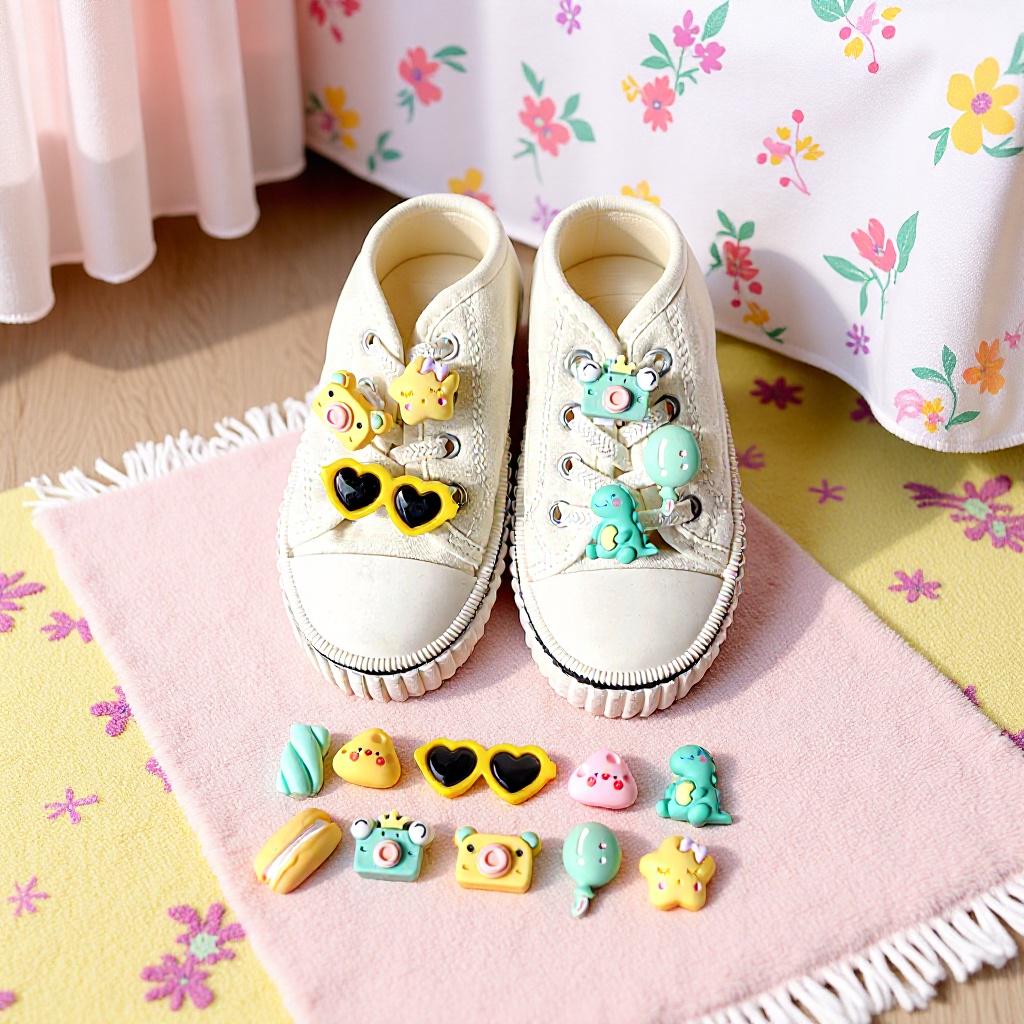 New Casual Shoe Decorations: DIY Accessories, Sport Shoe Flowers, Buckles & Shoelace Clasps