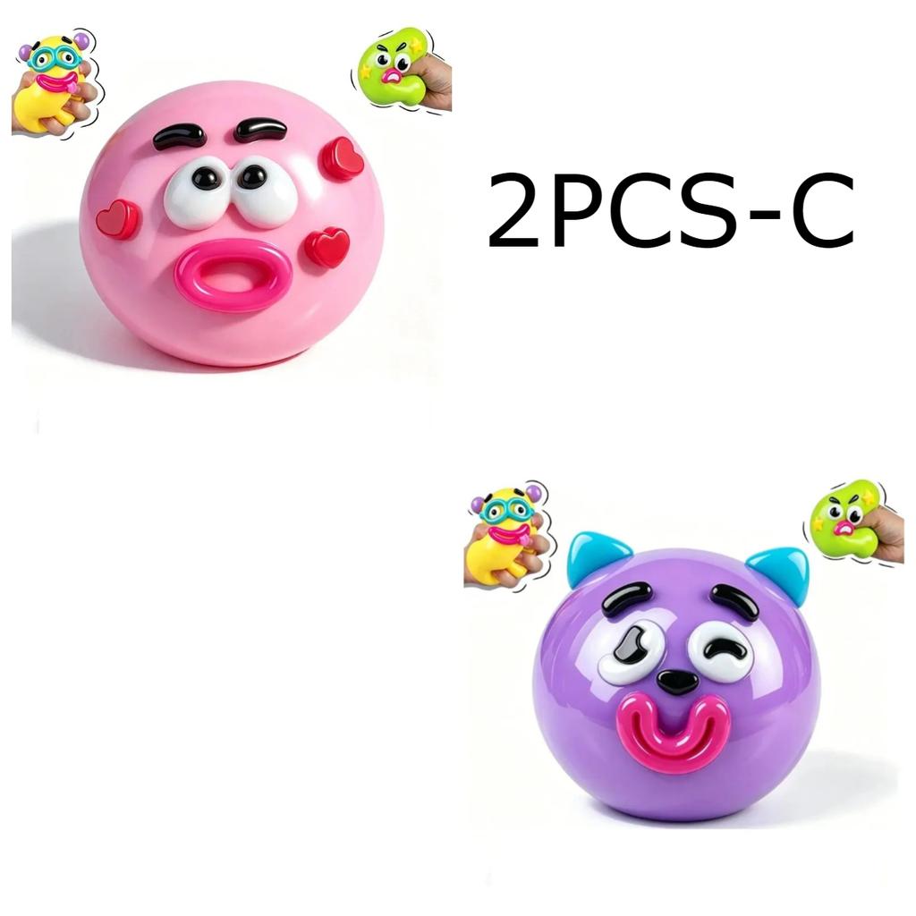 5Pcs Funny Curiosity Dog Face Swap Smushers Squishy, New Soft Slow Rising Toy For Stress Sensory Relaxation