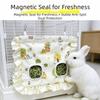 Magnetic Sealing Rabbit Hay Bag Leak-Proof Pet Feeding Bag  For Rabbit Chinchillas Rats