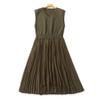 Layered Dress Autumn New Foreign Trade Women Clothes Sweater Vest Elastic Waist Chiffon Pleated Long Dress 32504
