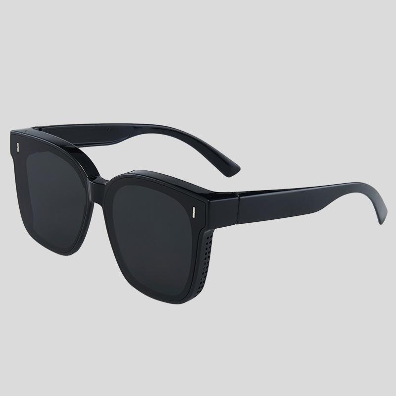 Men's glasses myopia sunglasses polarized light anti-ultraviolet anti-strong light large frame sunglasses men's clips women's driving glasses