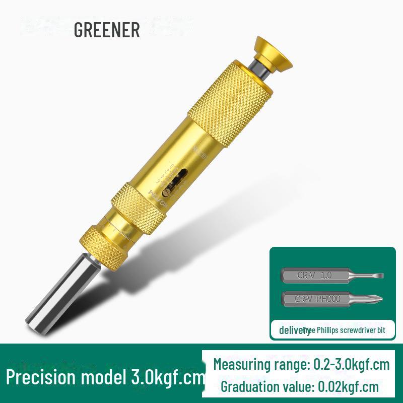 Green Forest Digital Display Adjustable High-Precision Torque Screwdriver with Preset Batch Head