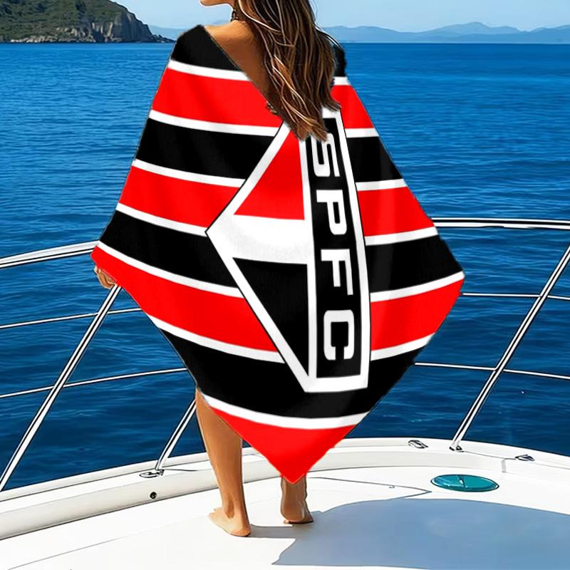 Pau-lo Fc Emblem Printed Beach Towel, Super Soft Microfiber, Perfect Gift Birthday, for Pool, Beach, Travel, for Family and Friends