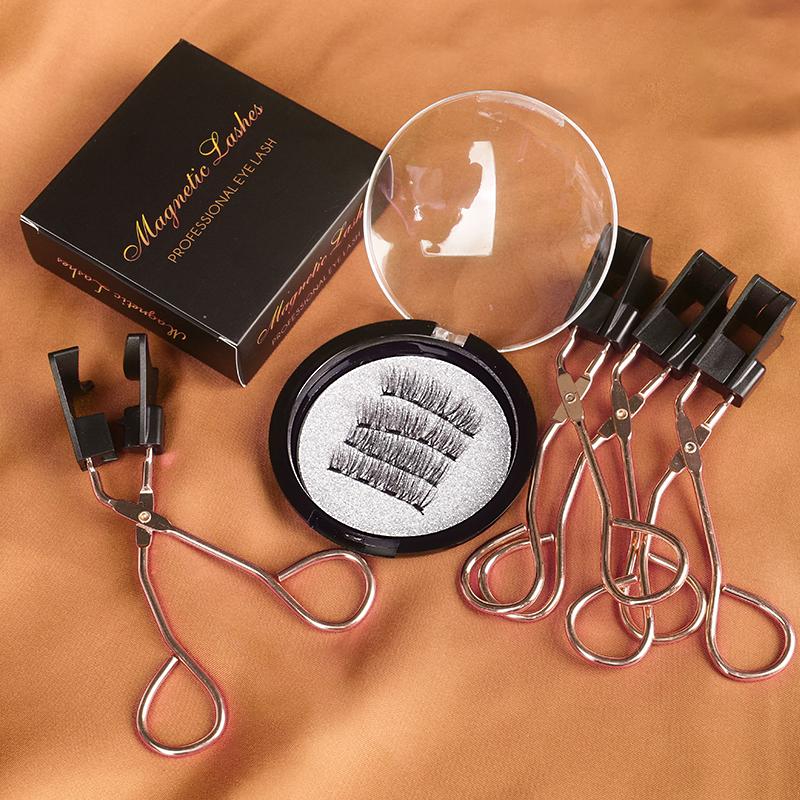 Best Selling Magnetic Lashes Natural Magnets 3d False Magnetic Lashes No Glue with Magnetic Lashes Clip