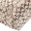 COACH Shoulder back Applique Tote Bag canvas Khaki x Gold Women F16276 Used