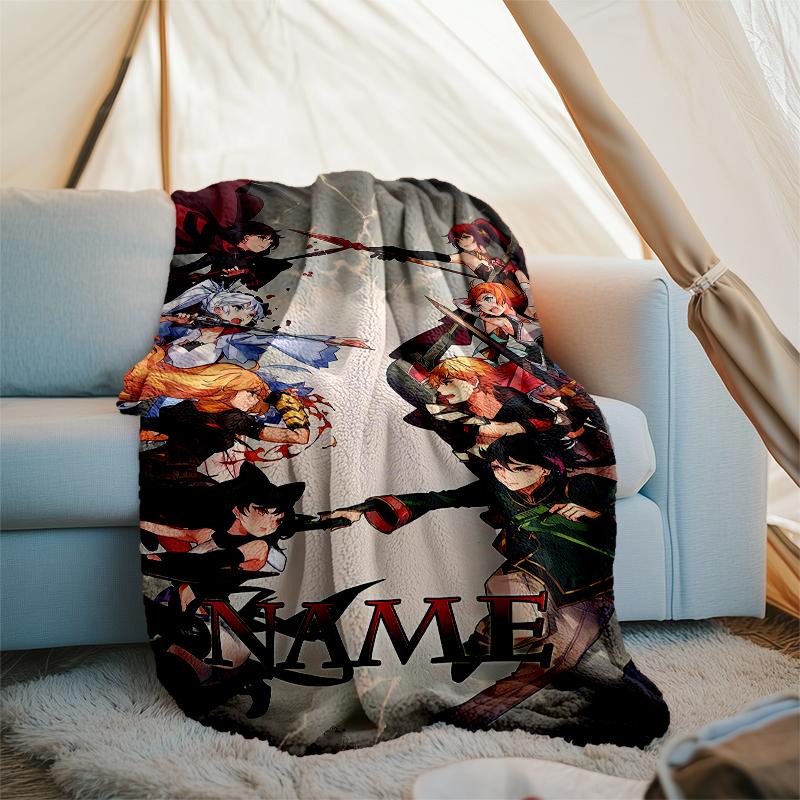 Personalized Custom Name Blanket - RWBY Volume Print Design,Blanket for Sofa,Bed,Travel,Camping - Soft and Warm, Great Gift