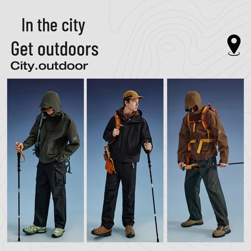 NVG YOUNG Men's Waterproof Hooded Outdoor Jacket