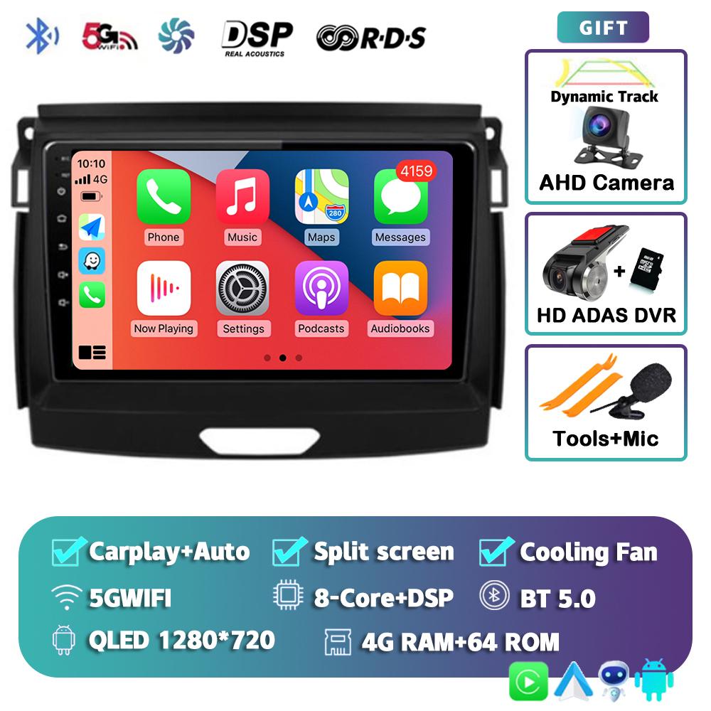 Android 14 Carplay 2 Din Car Radio For Ford Ranger 2015 2016 2017 2018 2019 2020 Autoradio GPS Multimedia 2din Head Unit Stereo