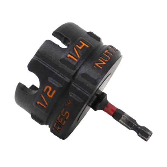 1/2Pcs Threaded Rod Nut Fastener Tool Durable Construction Widely Used Universal Ergonomic Nut Fastening Device Drill Attachment