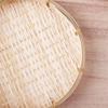 Decorative Handmade DIY Wicker Woven Sieve Bamboo Raft Round Dustpan Bamboo Basket Decor Ornaments