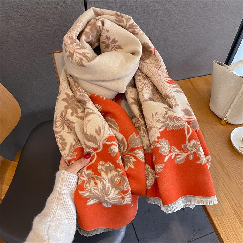 2025 Bohemia Style Paisle Luxury Winter Warm Women Scarf Imitation Cashmere Thicken Shawl Pashmina Female Wrap Blanket Foulard