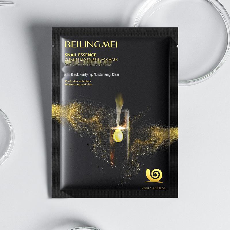 Belif Snail Essence Black Mask: Purifying, Hydrating, Pore Minimizing, Nourishing & Brightening Single Sheet.
