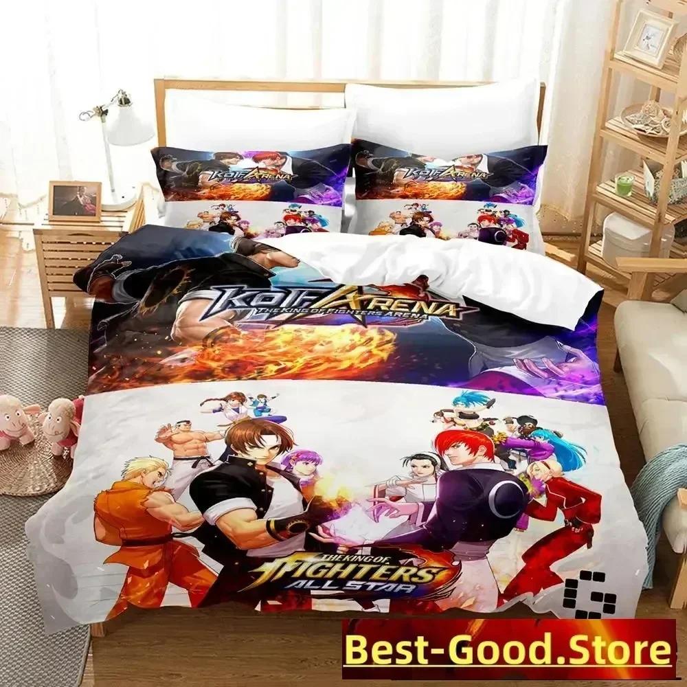 The King Of Fighter Bedding Set Printed Bed Set With Pillowcase Bed Duvet Cover Soft Queen King Size Bedclothes Home