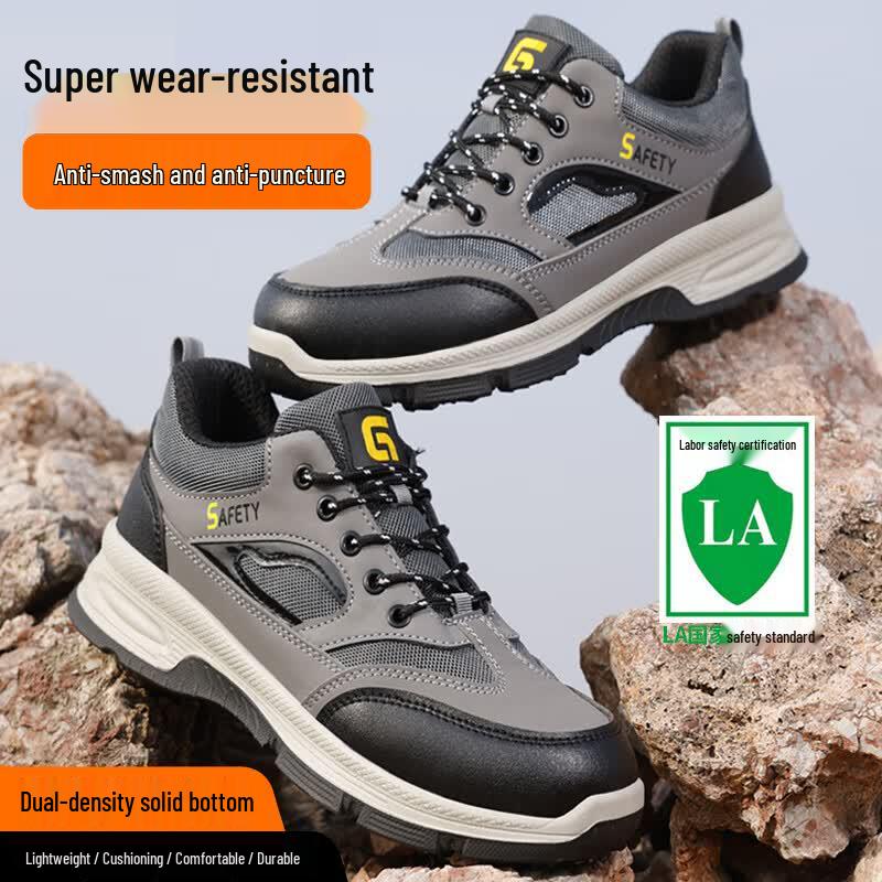 GUYISA Men s Breathable Steel Toe Safety Shoes F116F 41
