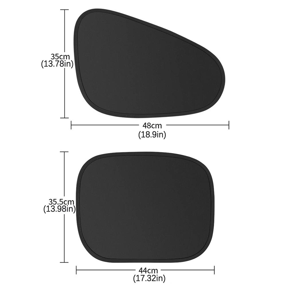 Car Side Window Sunshade Curtain Static Cling Sun Blocker for Side Windows UV & Heat Protection Sun Protection Heat Blocking