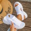 Fashion Summer Women Sandals Roman Slip on Shallow Fish Bottom Sandals Breathable Lace-Up Sports Hollow Designer Shoes Zapatos De Mujer