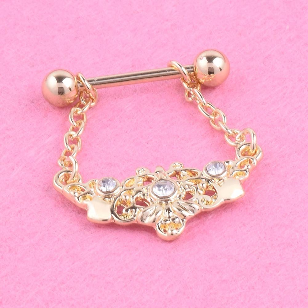 Surgical Steel Body Piercing Jewelry Nipple Ring for Women Girls