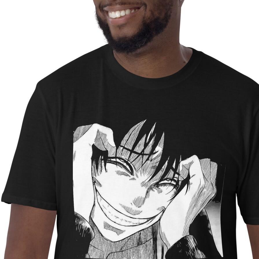 

Anime Horror Grin Smile Creepy Short-Sleeve Unisex T-Shirt 4XL