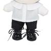 Stuffed Doll Clothes 20 cm Black White Doll Shirt Doll Clothes Doll Plush Clothing Doll Pants