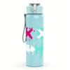 1PC Cross Splash Abstract Mark Art 750ml Color Plastic Water Bottle Leakproof Flip Straw Lid For Sports Office Home Use