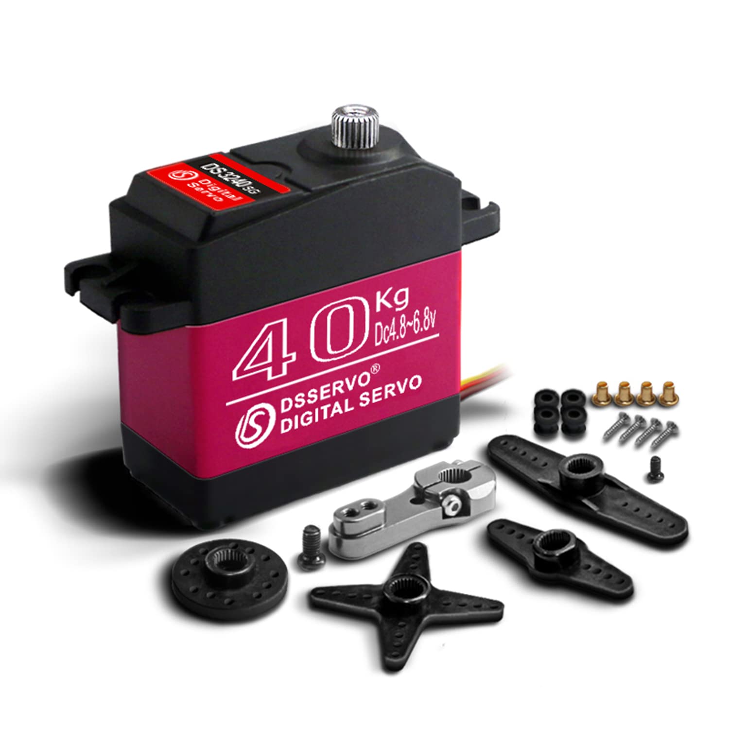 

DS3240 40kg High Torque Full Metal Digital Steering Servo, Waterproof, 270°, Compatible with Baja RC Cars