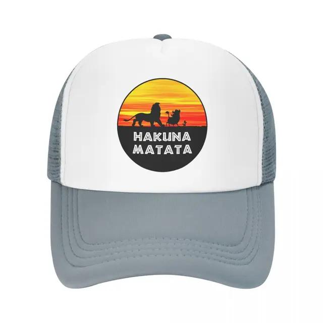 Classic Hakuna Matata Baseball Cap Unisex Women Adjustable Funny Timon Pumba Trucker Hat Sun Protection Snapback Caps