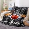 1PC Death Note Print Flannel Blanket, High Quality All Seasons, Home Decor, Warmth and Comfort, Perfect for Christmas Gifts