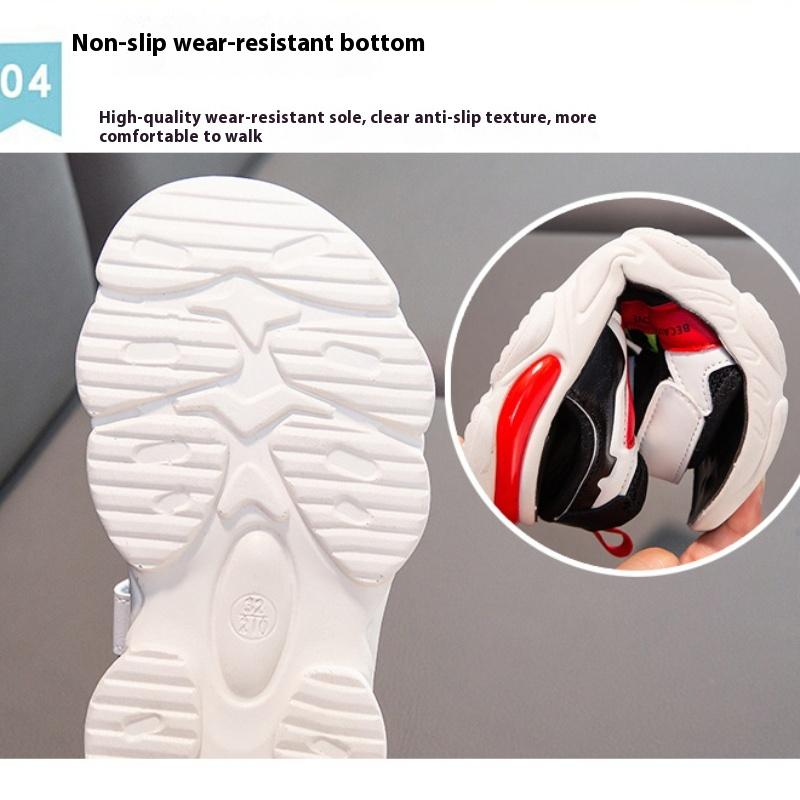 New Children's Summer Open Toe Soft Bottom Student Sports Sandals Korean Version Boys and Girls Beach Shoes