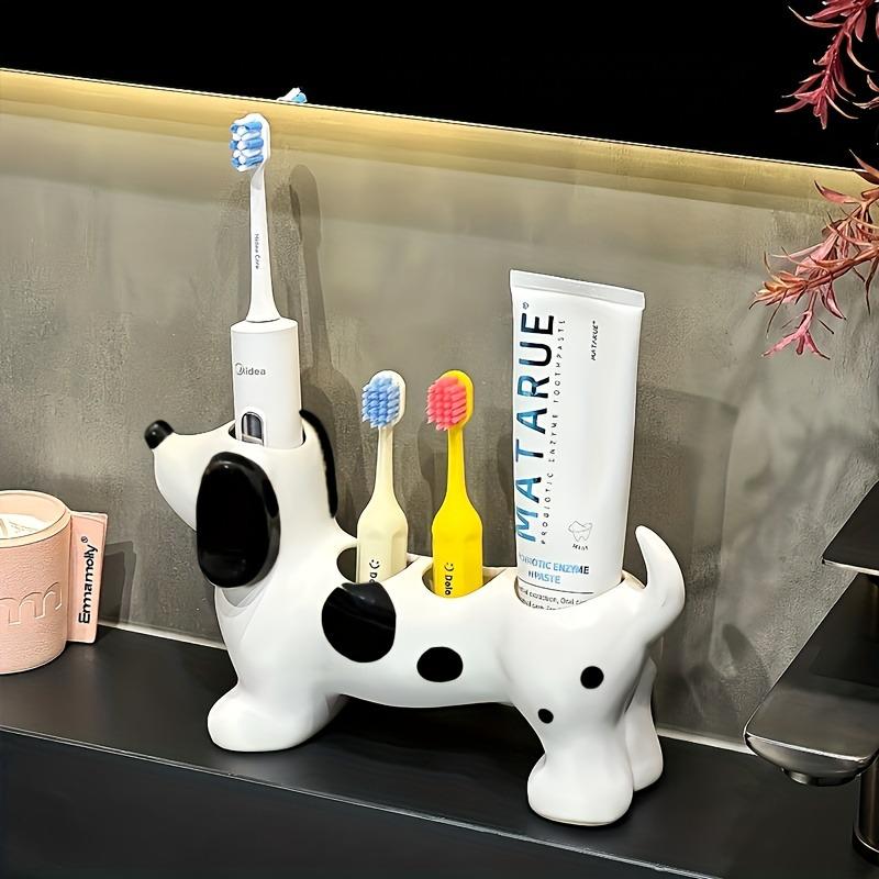 Spotted Dachshund Family Toothbrush Holder, Fits Electric Toothbrushes, Bathroom Storage & Valentine Gift