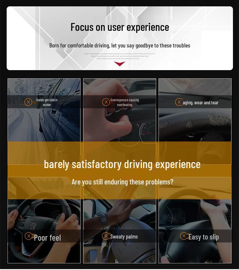 Toyota Suede Steering Wheel Cover for Highlander, Camry, Crown, Corolla, RAV4, Avalon, Levin