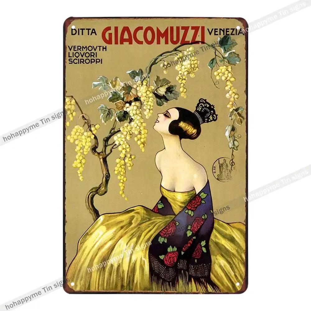 Bar Metall Wandkunst Dekoration Plakette Schilder Champagner Whisky Traube Wein Pub Club Cafe Poster Eisenmalerei Heimdekor 20x30cm